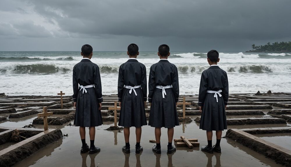 beach tragedy three students buried