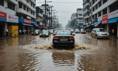 heavy rain causes flooding