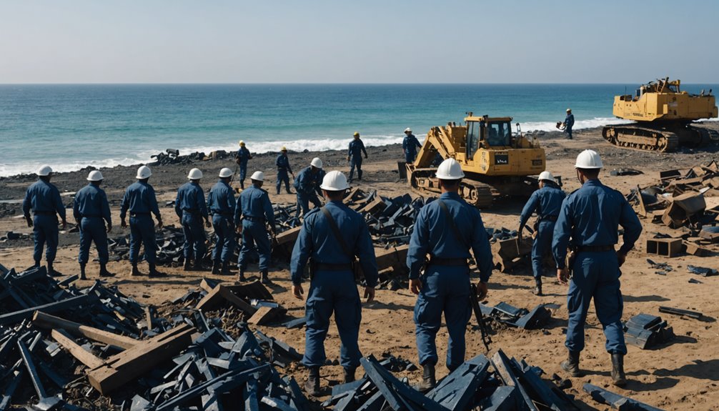 indonesian navy sea wall dismantling