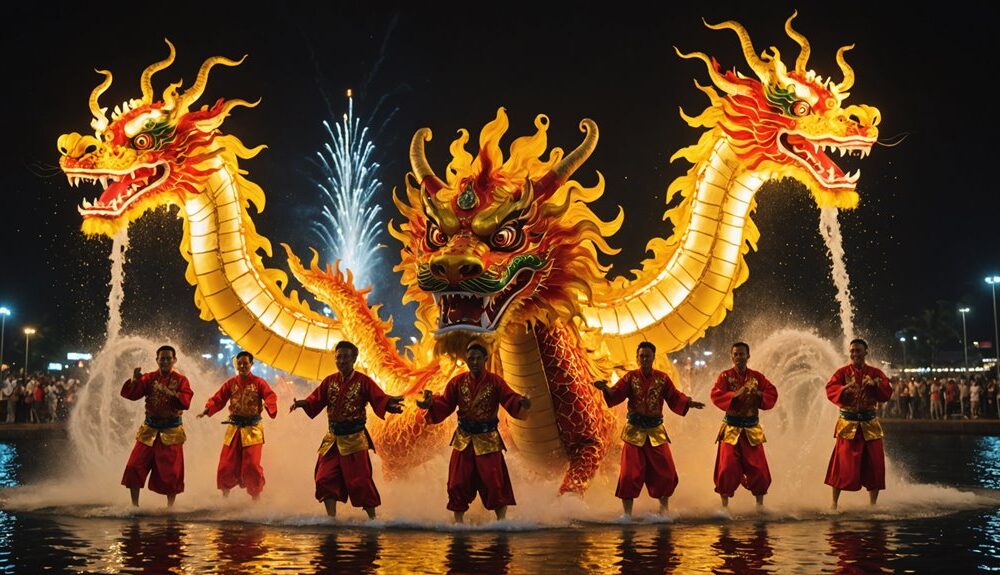 lion and dragon dance