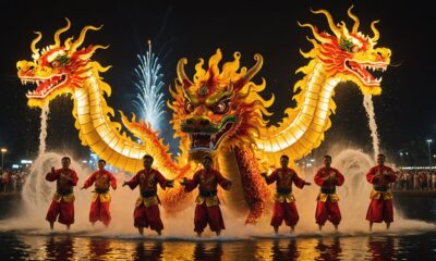 lion and dragon dance