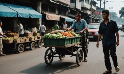 local thugs attack street vendor