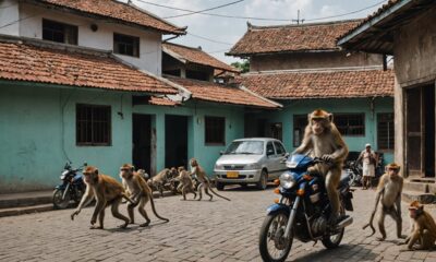 monkey invasion in bekasi