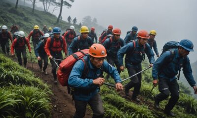 dramatic mountain rescue operation