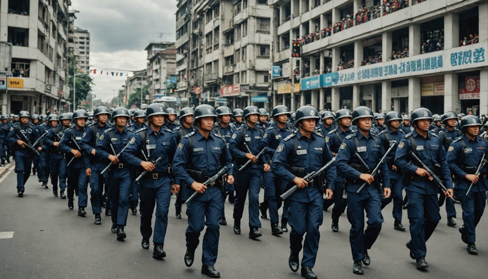 indonesian police deploy personnel