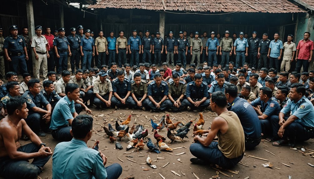 major cockfighting raid bekasi