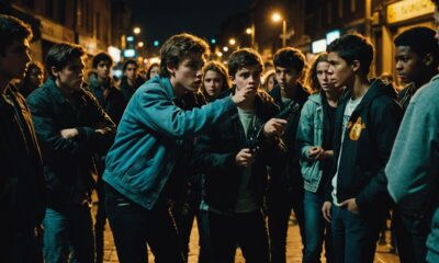 teenagers confronted by locals