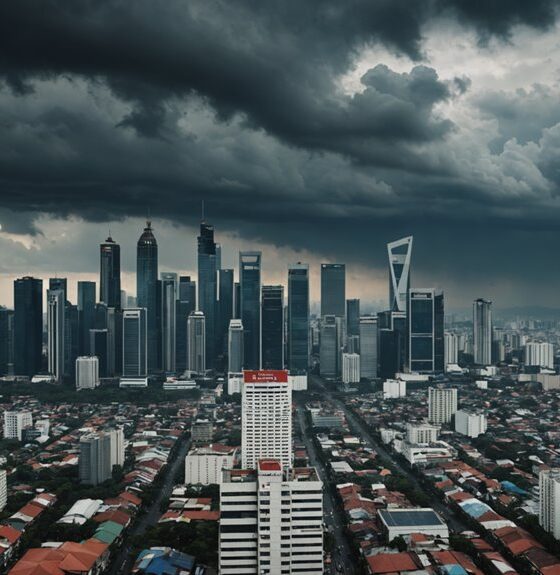 dark clouds over economy