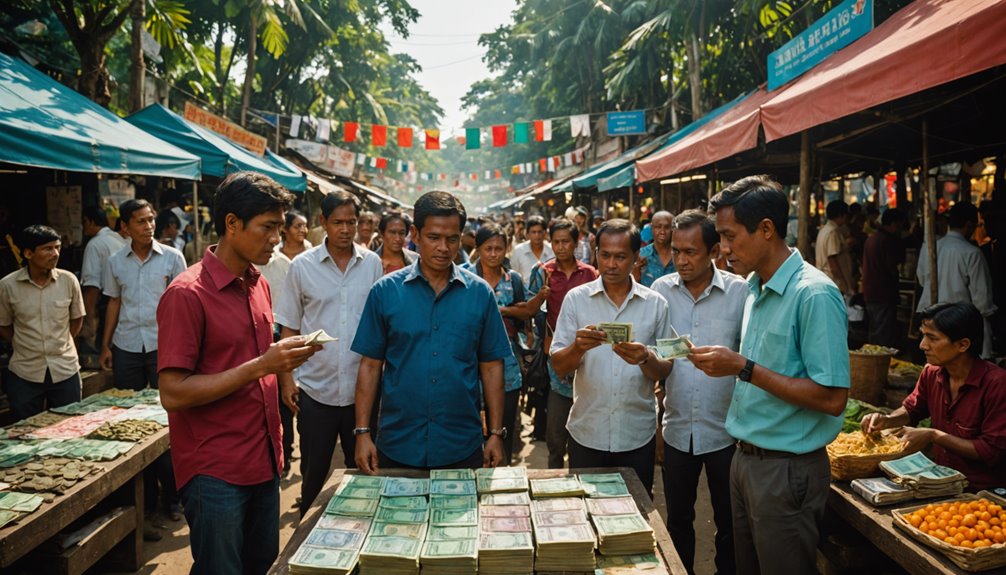 investor menjual mata uang dolar